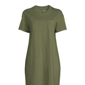 Time and Tru Olive Green T-shirt Dress